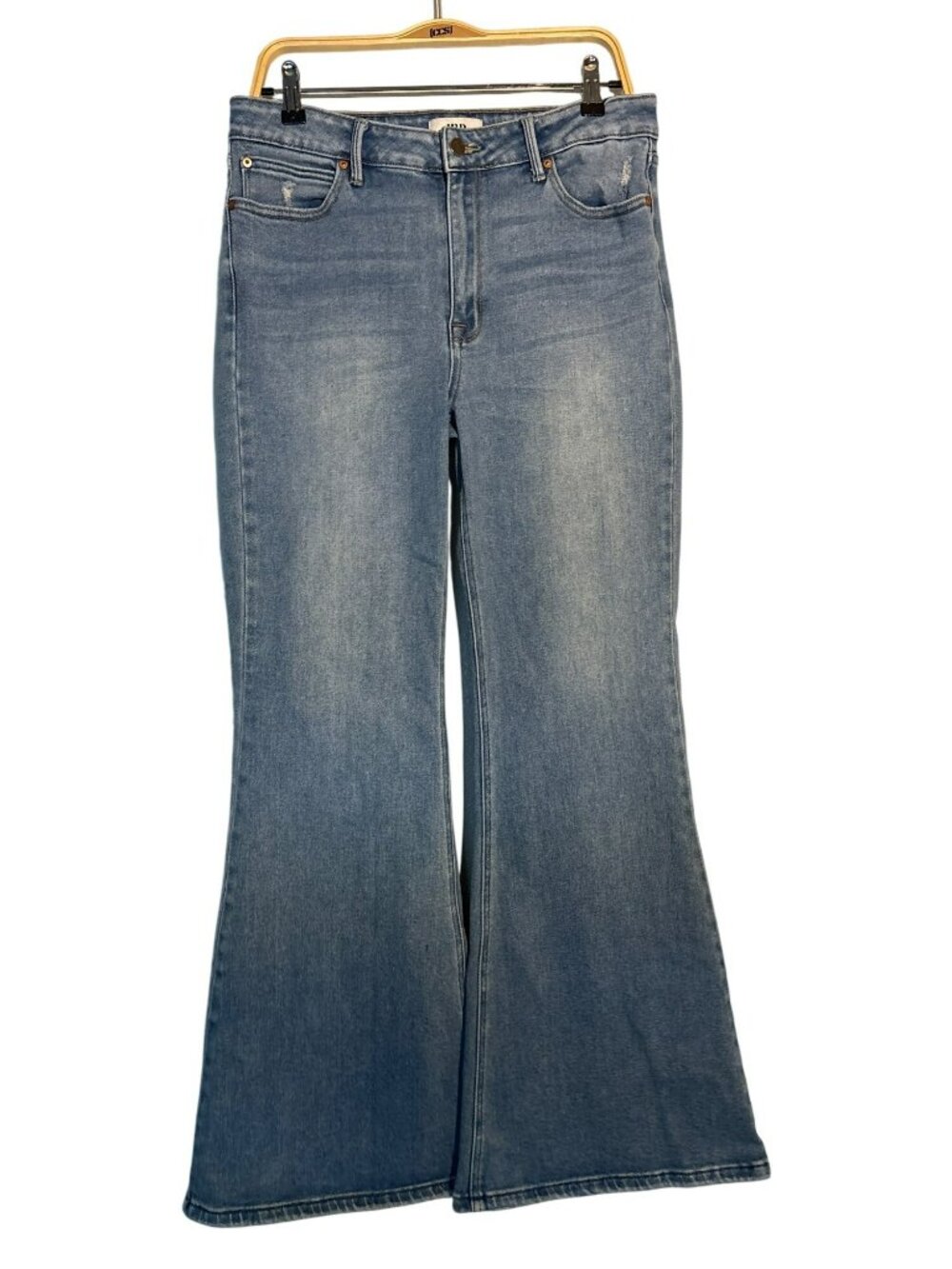 JBD Just Black Denim High-Rise Flared Jeans Light Wash Size 31